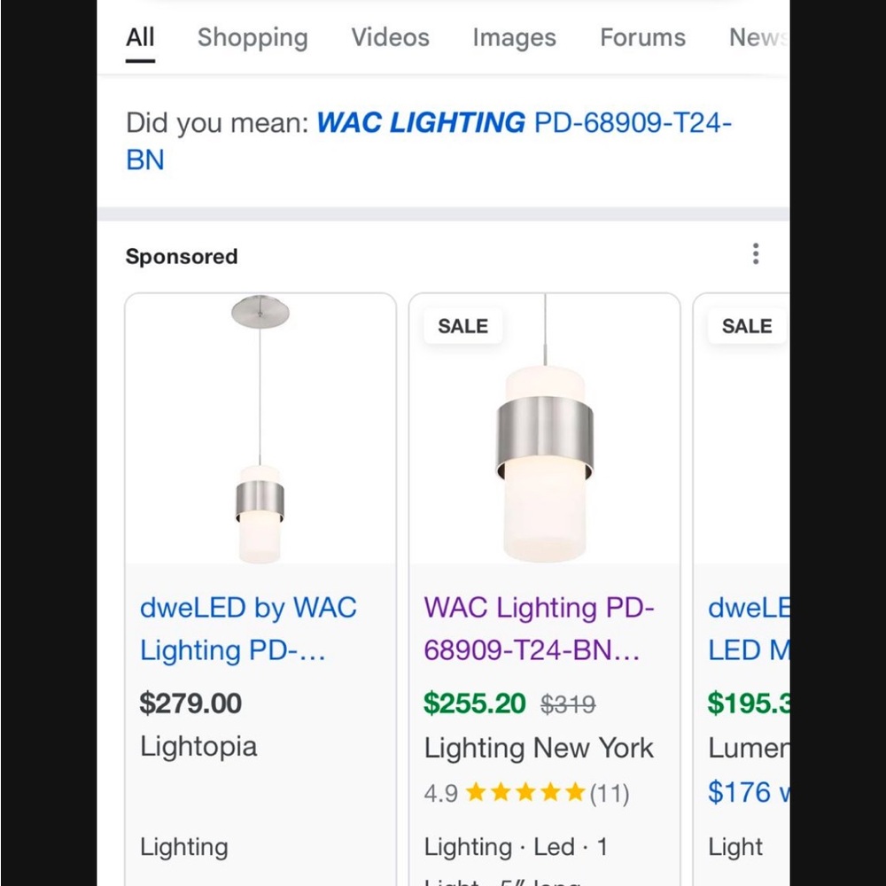 WAC Lighting Pendant Light